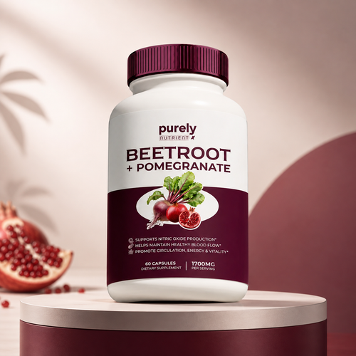 Purely Nutrient Beetroot + Pomegranate — Restore Nitric Oxide & Circulation Naturally