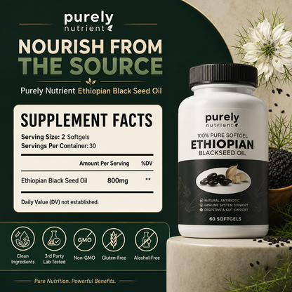 Purely Nutrient Ethiopian Black Seed Oil