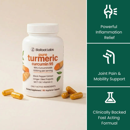 Turmeric Curcumin Capsules (1,000mg) Liver Support Supplement