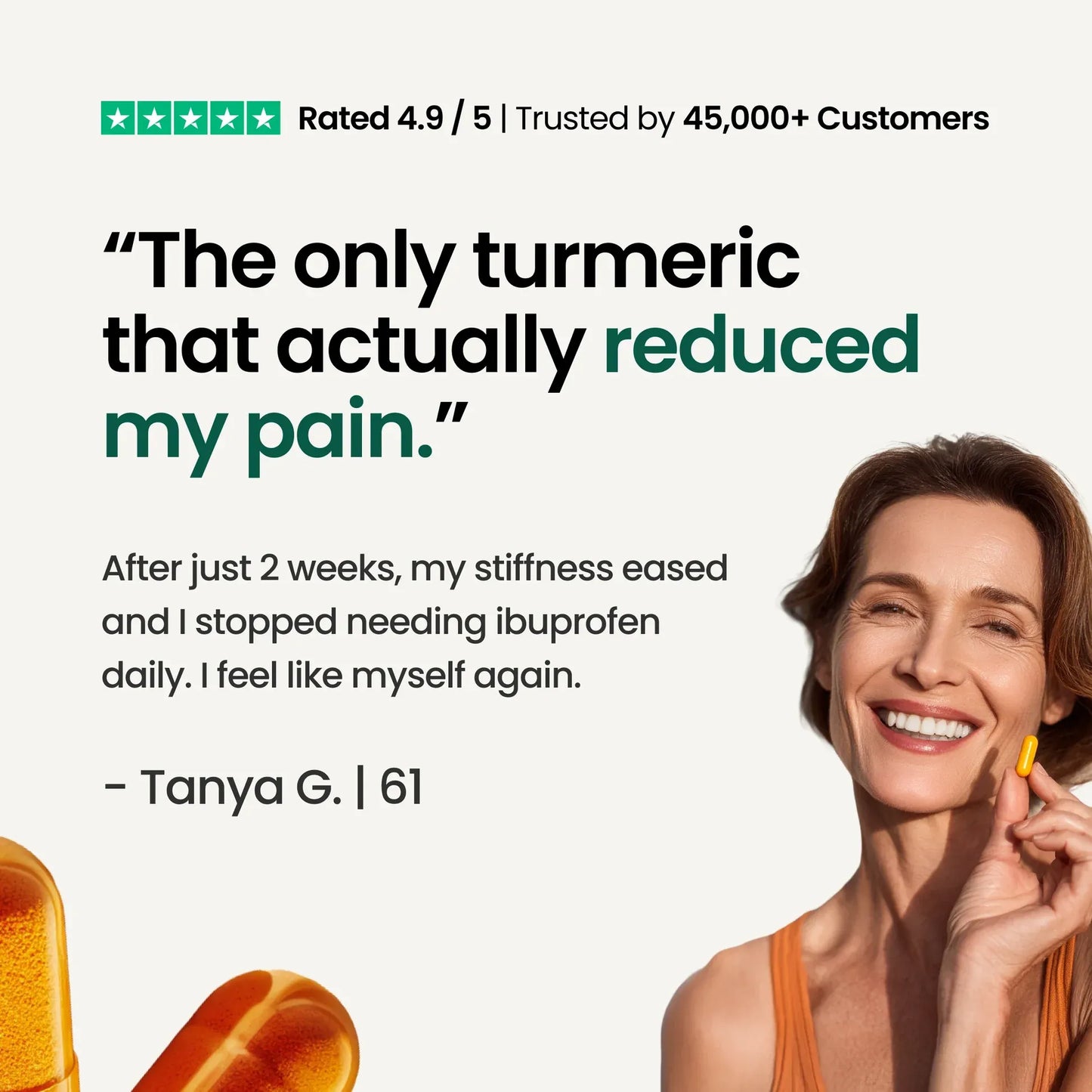 Turmeric Curcumin Capsules (1,000mg) Liver Support Supplement